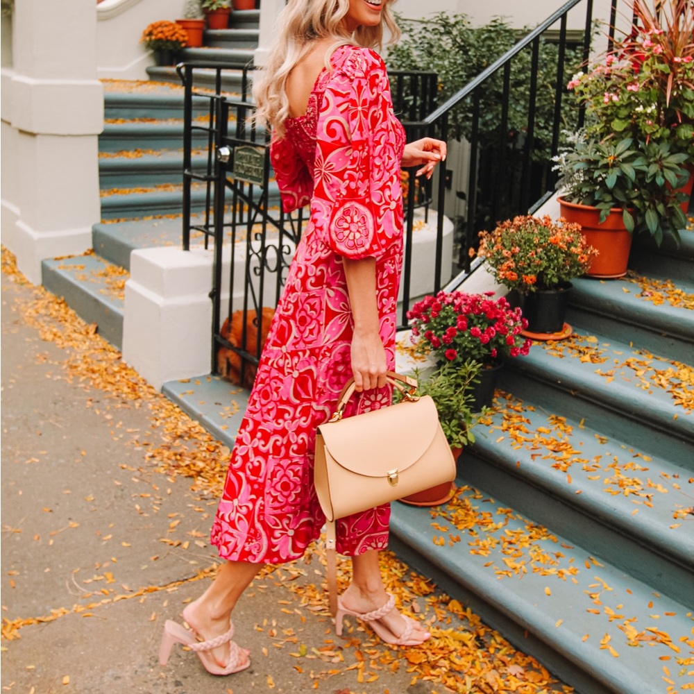 Pink tile dress